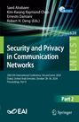 : Security and Privacy in Communication Networks, Buch