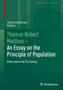Titel: "Thomas Robert Malthus – An Essay on the Principle of Population". Grünes Cover, einfache Gestaltung.