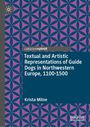 "Textual and Artistic Representations of Guide Dogs in Northwestern Europe, 1100-1500," Krista Milne. Geometrisches Muster in Lila und Blau.