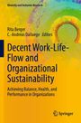 "Decent Work-Life-Flow and Organizational Sustainability" steht auf einem bunten Hintergrund. "Springer" Logo unten.