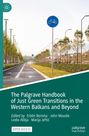 „The Palgrave Handbook of Just Green Transitions in the Western Balkans and Beyond“. Fahrradweg mit Bäumen, Logo oben.