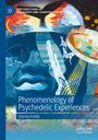 Buchtitel: "Phenomenology of Psychedelic Experiences" von Danny Forde. Illustration: Bunte, kosmische Motive.
