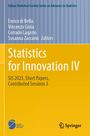Cover mit blauem und gelbem Hintergrund, Text zu Statistik und Innovation. Zwei Logos: SIS und Springer.