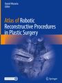 Text: "Atlas of Robotic Reconstructive Procedures in Plastic Surgery". Gedämpft blaues künstlerisches Bild medizinischer Instrumente.