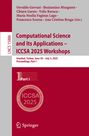 : Computational Science and Its Applications - ICCSA 2025 Workshops, Buch