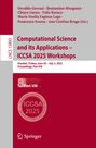 : Computational Science and Its Applications - ICCSA 2025 Workshops, Buch