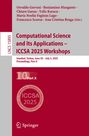 : Computational Science and Its Applications - ICCSA 2025 Workshops, Buch