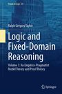 "Trends in Logic 67", "Ralph Gregory Taylor", "Logic and Fixed-Domain Reasoning", "Volume 1", darunter ein Turm.