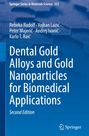 „Dental Gold Alloys and Gold Nanoparticles for Biomedical Applications,“ blaues Cover, Springer-Logo unten rechts.