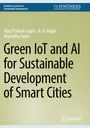 Text: "Green IoT and AI for Sustainable Development of Smart Cities." Autoren: Vijay Prakash Gupta, A.K. Haghi, Anuradha Yadav. Oben ein Logo der Synthesis Collection.
