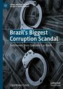 "Brazil's Biggest Corruption Scandal" steht in großen Buchstaben über Handschellen und Dollarnoten.
