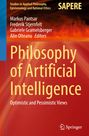 "Philosophy of Artificial Intelligence: Optimistic and Pessimistic Views" auf rotem Hintergrund mit Autorenliste oben.