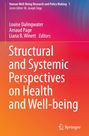 "Structural and Systemic Perspectives on Health and Well-being" Buchcover mit Autoren und Springer-Logo, bunter Hintergrund.