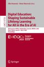 : Digital Education: Shaping Sustainable Lifelong Learning for All in the Era of AI, Buch