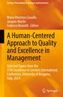 Text: "A Human-Centered Approach to Quality and Excellence in Management" auf orangefarbenem Hintergrund, Springer-Logo unten.