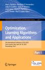 : Optimization, Learning Algorithms and Applications, Buch
