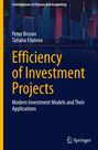 „Efficiency of Investment Projects“ in großer gelber Schrift, darunter eine nächtliche Stadtsilhouette.