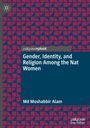 „Gender, Identity, and Religion Among the Nat Women“ von Md Moshabbir Alam, modernes geometrisches Coverdesign.