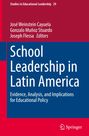 "School Leadership in Latin America" ist ein Buchcover, rot-blau, mit Springer-Logo.