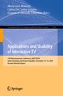 : Applications and Usability of Interactive TV, Buch