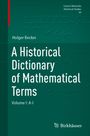 Holger Becker: A Historical Dictionary of Mathematical Terms, Buch