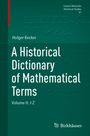 Holger Becker: A Historical Dictionary of Mathematical Terms, Buch