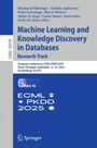 : Machine Learning and Knowledge Discovery in Databases. Research Track, Buch