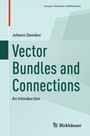 Titel: "Vector Bundles and Connections" von Johann Davidov, Birkhäuser Verlag. Cover in grünen und blauen Tönen.