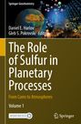 "The Role of Sulfur in Planetary Processes: From Cores to Atmospheres" steht groß. Oben: Erde, Moleküle, Code. Springer-Logo.