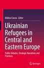 Text: "Mălina Ciocea, Editor. Ukrainian Refugees in Central and Eastern Europe. Public Debates, Strategic Narratives and Practices." Unten ist das Springer-Logo. Der Hintergrund ist rot und violett.