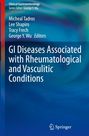 Buchcover: "GI Diseases Associated with Rheumatological and Vasculitic Conditions". Herausgeber: Michael Tadros, Lee Shapiro, Tracy Frech, George Y. Wu. Hintergrund in Blau- und Grüntönen mit Humana Press-Logo.