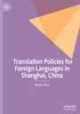 Text: "Translation Policies for Foreign Languages in Shanghai, China. Shuxia Zhou". Hintergrund: Lila mit gelben Dreiecken. Logo links oben.