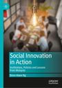 "Social Innovation in Action", Boon-Kwee Ng. Glühbirne schwebt über einem unscharfen Tisch mit Menschen in einer Besprechung.