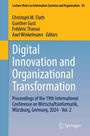 Text: "Digital Innovation and Organizational Transformation. Proceedings of the 19th International Conference."

Ein Buchcover mit gelbem und blauem Hintergrund.