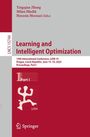 : Learning and Intelligent Optimization, Buch