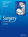 "Surgery: A Case-Based Clinical Review, Third Edition, Editors: Christian de Virgilio, Areg Grigorian. Assistent: James McDermott. Illustration eines nachdenklichen Lesers."