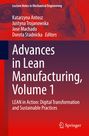 Advances in Lean Manufacturing, Volume 1, Buch
