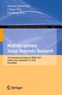 : Multidisciplinary Social Networks Research, Buch