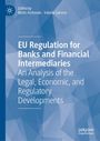 „EU Regulation for Banks and Financial Intermediaries“, blauer Hintergrund, weiße geometrische Muster.