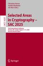 Selected Areas in Cryptography – SAC 2025. 32nd International Conference, Toronto, ON, Canada, August 13–15, 2025.
