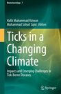 Biometeorology 7. Titel: „Ticks in a Changing Climate“. Grüner Hintergrund mit gelben und blauen Fasern. Springer-Logo unten.