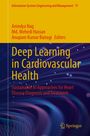 "Deep Learning in Cardiovascular Health" ist gelb und violett mit geschwungenen Linien und dem Logo von Springer.