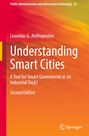 "Understanding Smart Cities: A Tool for Smart Government or an Industrial Trick? Second Edition." Roter und orangefarbener Hintergrund.