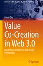 "Value Co-Creation in Web 3.0" von Robin Qiu. Themen: Blockchain, Metaverse, Privatsphäre. Technik-Hintergrund und Springer-Logo.
