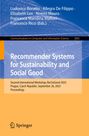 Recommender Systems for Sustainability and Social Good, Buch