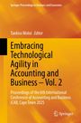 Titel: "Embracing Technological Agility in Accounting and Business – Vol. 2". Orange-gelber Hintergrund. Springer-Logo unten rechts.