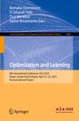 Titel: Optimization and Learning. Konferenz: OLA 2025, Dubai, April 23–25. Verlag: Springer. Farbschema: Blau-Orange.