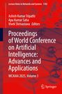 Cover eines Buches in Rot und Blau. Titel: "Proceedings of World Conference on Artificial Intelligence: Advances and Applications".