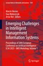 Titel: Emerging Challenges in Intelligent Management Information Systems. Rotes Cover mit Netzwerk-Muster.