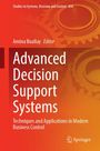 "Advanced Decision Support Systems" von Amina Buallay. Zahnrad-Hintergrund mit orangefarbenen Tönen. Springer-Logo.